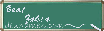 Beat Zakia Visitenkarte